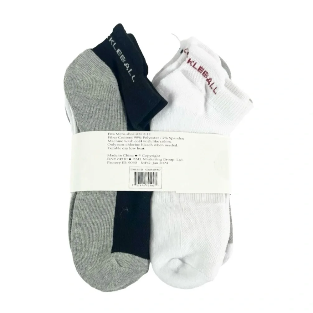 Picklesole Cushion 6 Pair Comfort Back Tab Support Pickle Ball Socks NEW